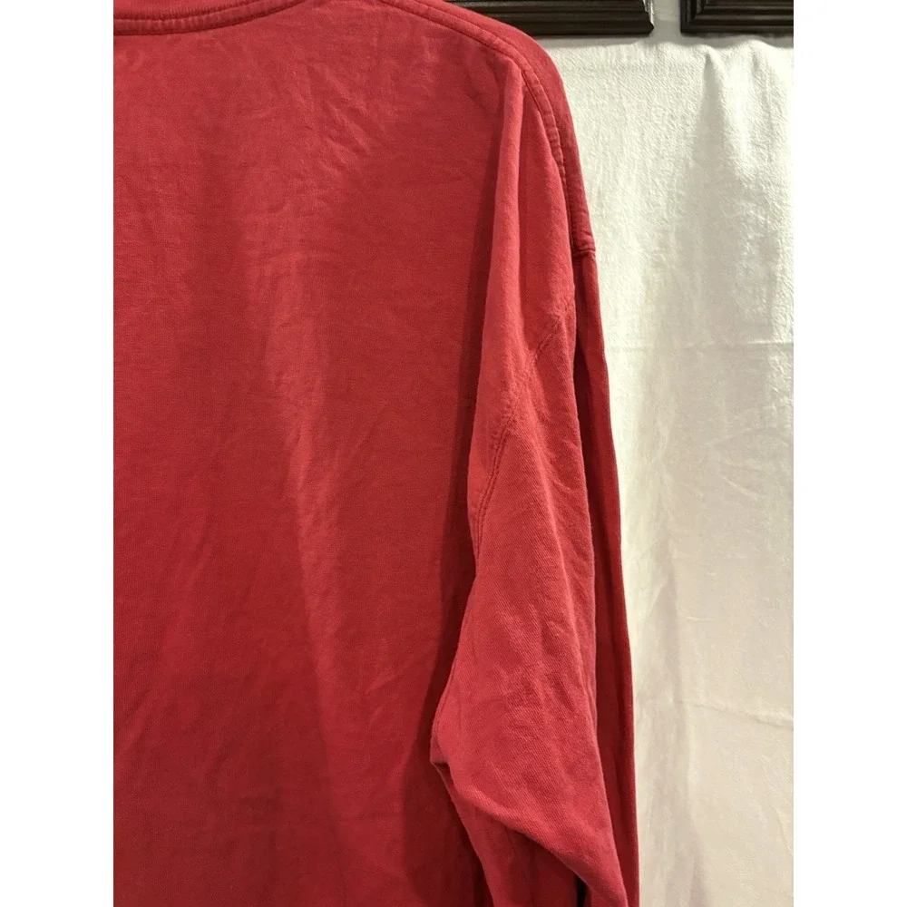 Carhartt K126 Long Sleeve Pocket T Shirt Red 2XL Mens Heavyweight Cotton Work